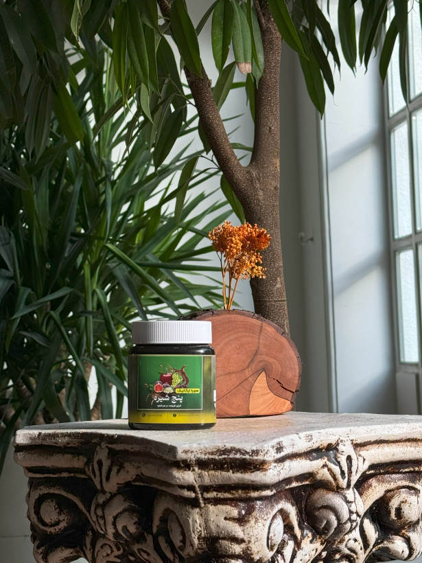 پنج شیره خرما،توت،انگور،انجیر،سیب هورا